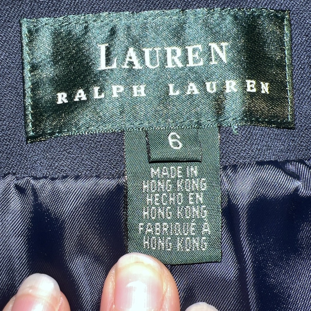 Lauren Ralph Lauren Jacket Military Equestrian Women's Size 8 Petite Vintage - Picture 4 of 7